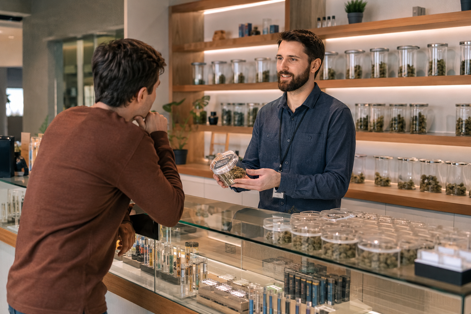 Modern licensed North American cannabis retailer